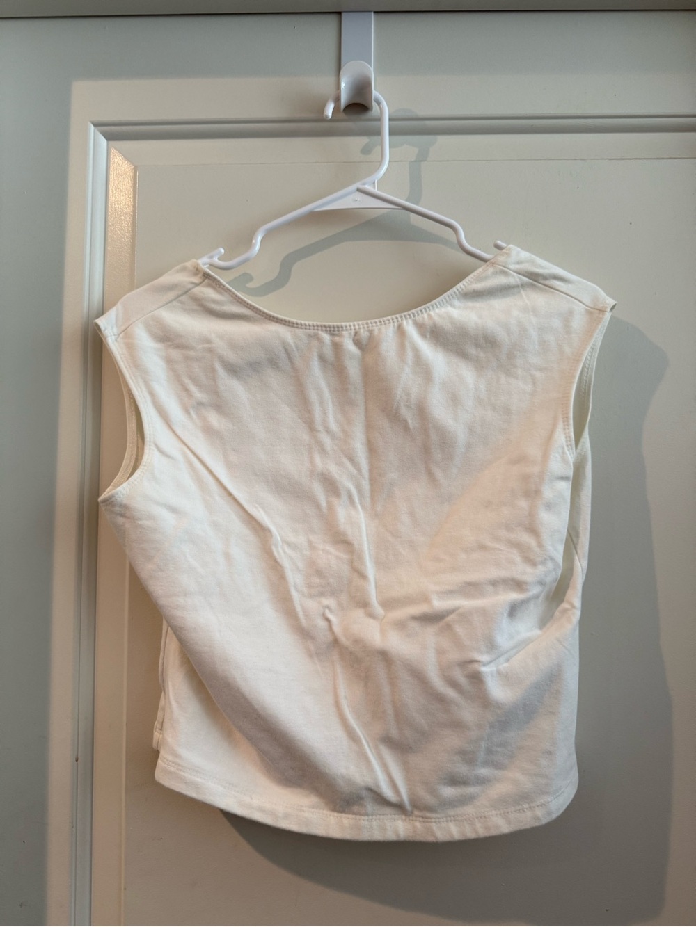 Vintage 90s Moda International White Backless Top
